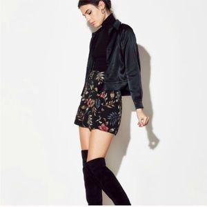 Reformation kindling floral button up mini skirt 0